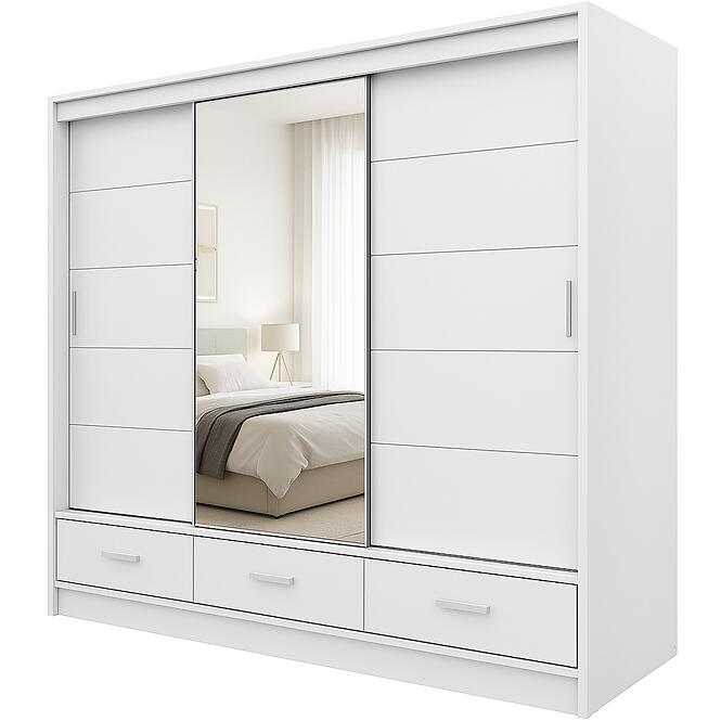 Szekrény Rossa 250 fehér