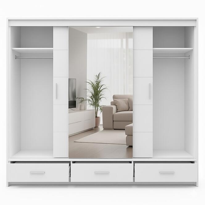 Szekrény Rossa 250 fehér