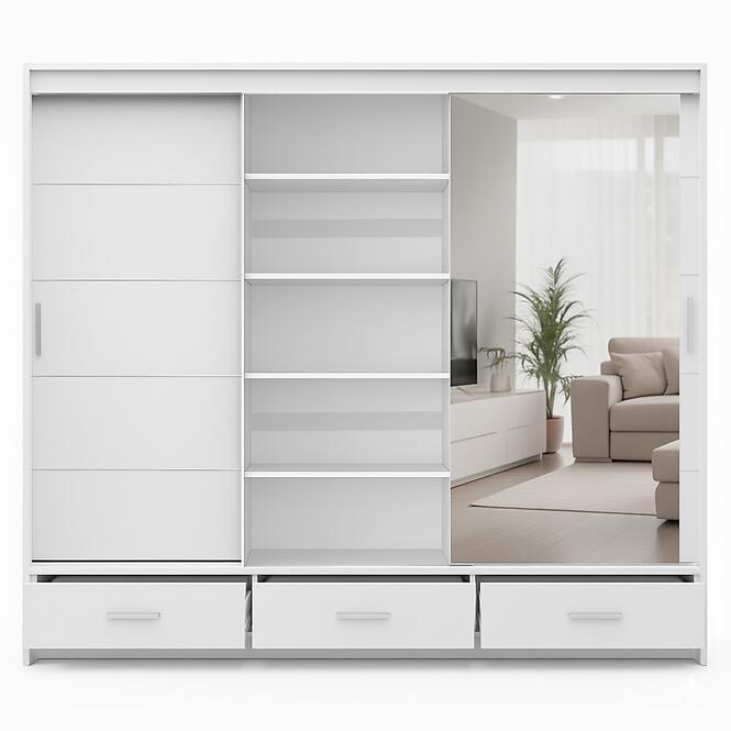 Szekrény Rossa 250 fehér