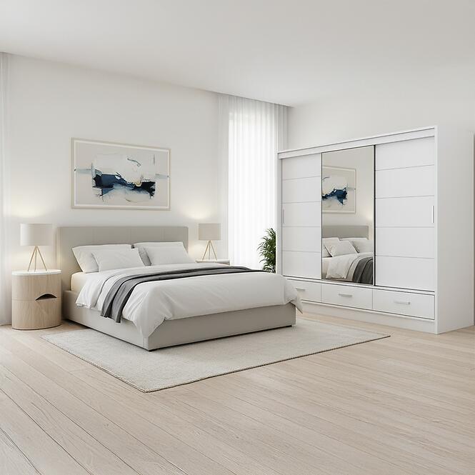 Szekrény Rossa 250 fehér