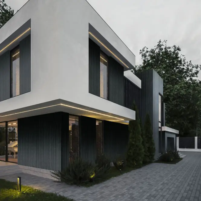 Elasztikus homlokzati lap E-lamel antracit,2