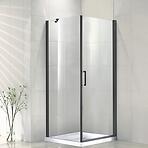 Zuhanykabin Vela Black 80x80x190