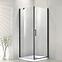 Zuhanykabin Vela Black 80x80x190