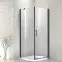 Zuhanykabin Vela Black 90x90x190