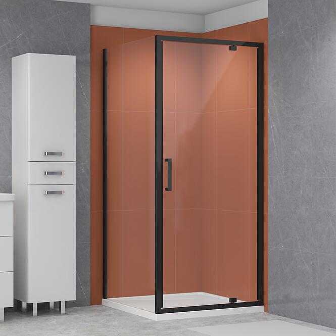 Zuhanyfal Modo 80x190 black,2