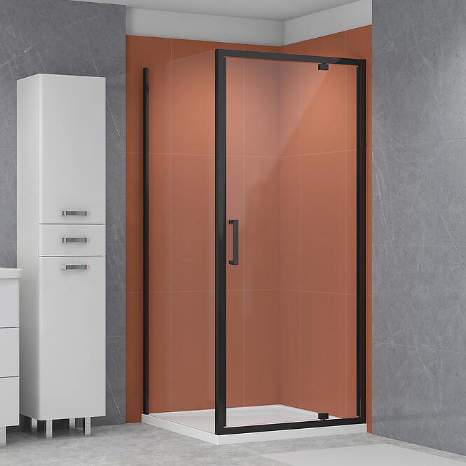 Zuhanyfal Modo 90x190 black,2