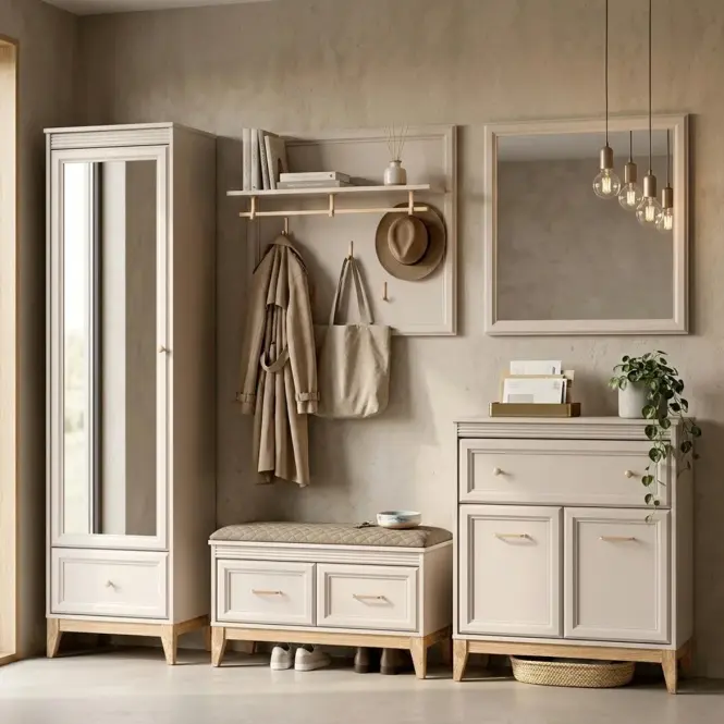 Szekrény Windsor W-18 Kasmír/Tölgy Természetes