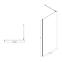 Zuhanyfal Walk-In Zum 100x195 black,5