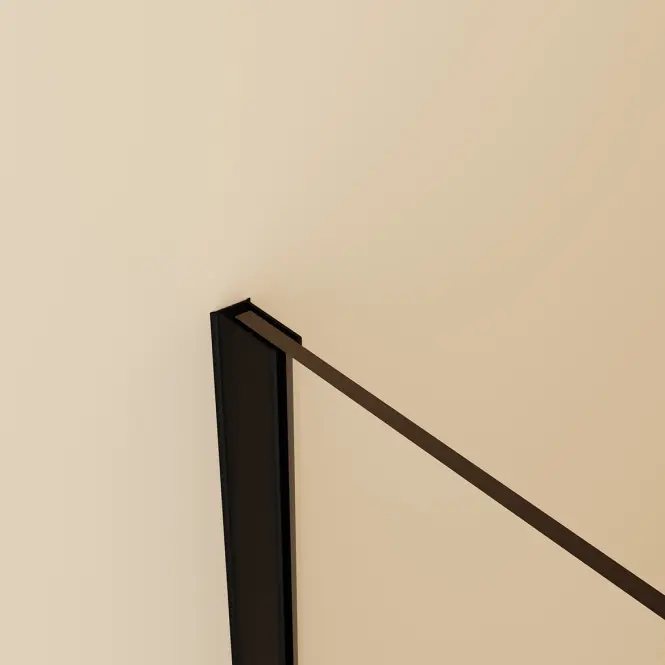 Zuhanyfal Walk-In Zum 90x195 black,2