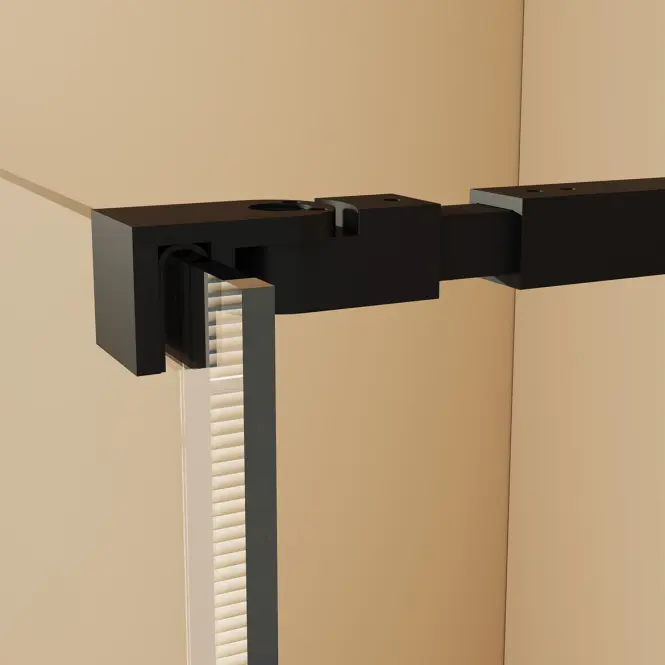 Zuhanyfal Walk-In Zum 90x195 black,3