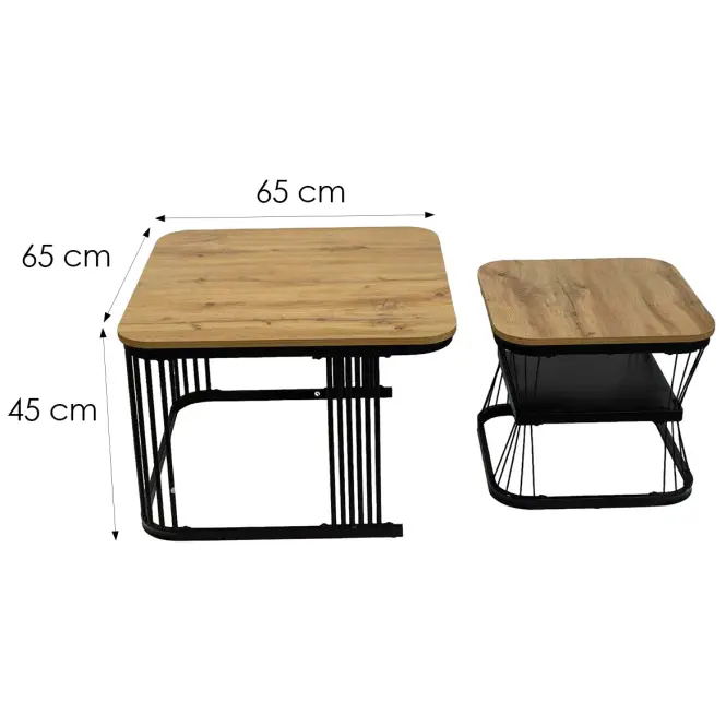 Asztali szett Pmc-2508 Natúr/Fekete,2