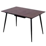 Összecsukható Asztal Remy 120/160x80 12526 Tölgy 8078-75/Fekete