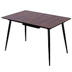 Összecsukható Asztal Remy 120/160x80 12526 Tölgy 8078-75/Fekete
