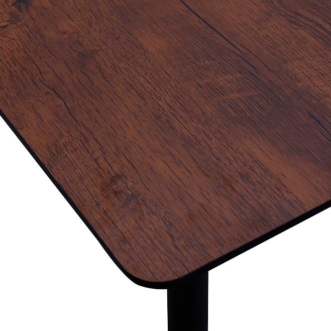 Összecsukható Asztal Remy 120/160x80 12526 Tölgy 8078-75/Fekete