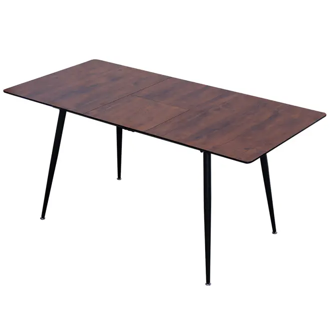 Összecsukható Asztal Remy 120/160x80 12526 Tölgy 8078-75/Fekete