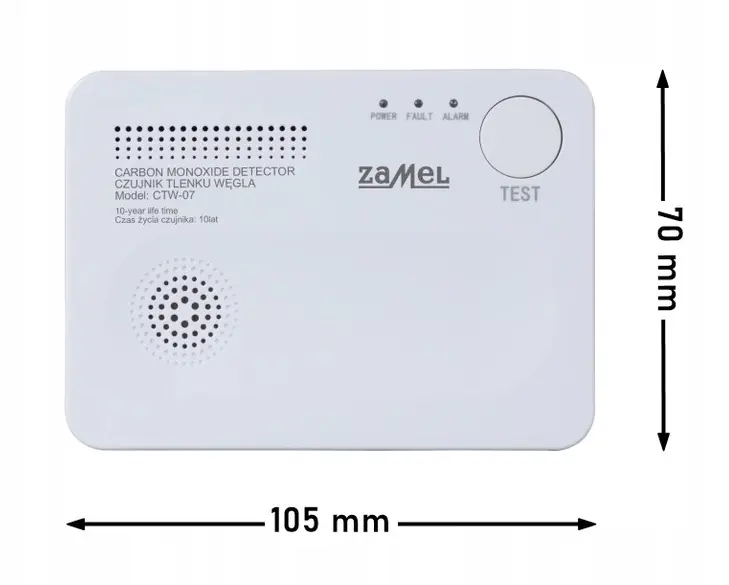 Szén-monoxid-érzékelő elemes CTW-07