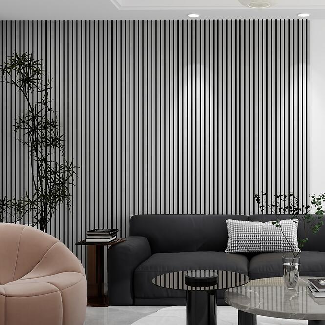 Akusztikus díszlécek lamel a filc ezüs 21x300x2650 mm,2