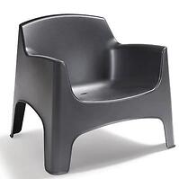 Ibiza fotel grafit színű műanyag