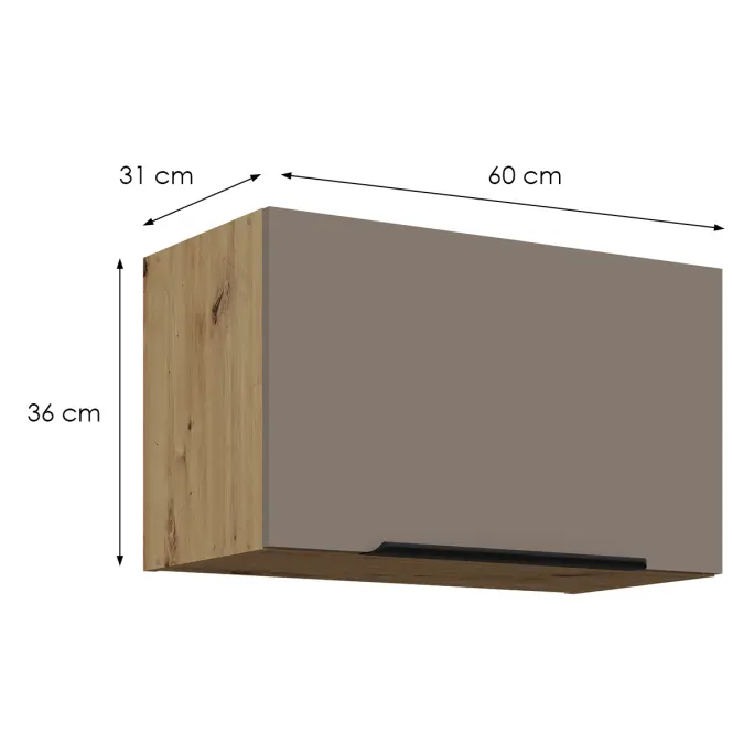 Konyhaszekrény Aria-Ta/Ar Anti Fingerprint 60gu-36 1f
