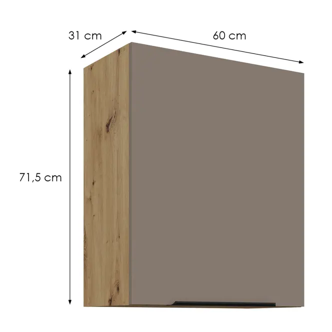 Konyhaszekrény Aria-Ta/Ar Anti Fingerprint 60g-72 1f,2