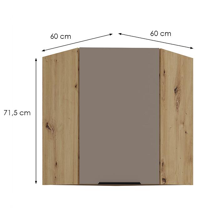 Konyhaszekrény Aria-Ta/Ar Anti Fingerprint 60x60 Gn-72 1f (45°)