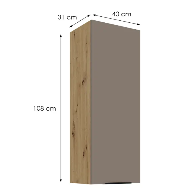 Konyhaszekrény Aria-Ta/Ar Anti Fingerprint 40g-108 1f