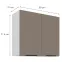 Konyhaszekrény Aria-Ta/Wh Anti Fingerprint 80g-72 2f,2