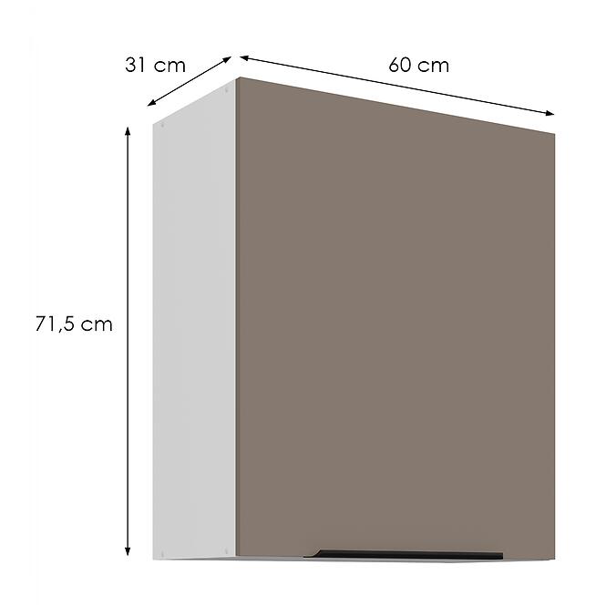 Konyhaszekrény Aria-Ta/Wh Anti Fingerprint 60g-72 1f,2