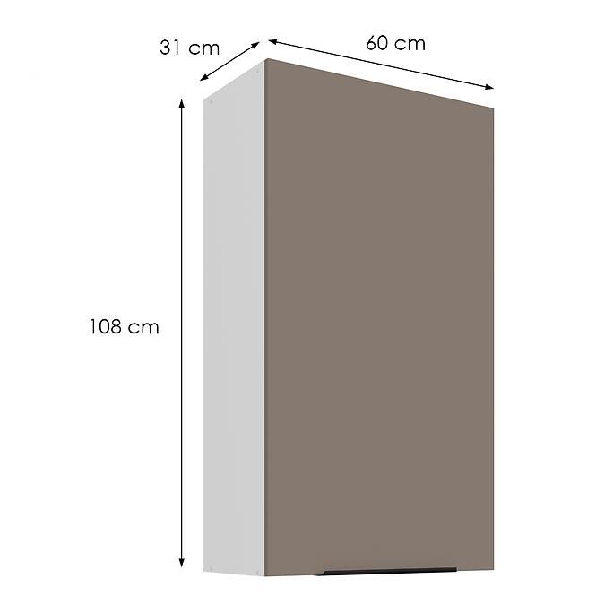 Konyhaszekrény Aria-Ta/Wh Anti Fingerprint 60g-108 1f