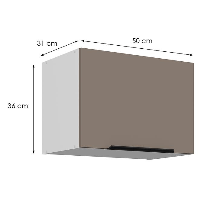 Konyhaszekrény Aria-Ta/Wh Anti Fingerprint 50gu-36 1f,2