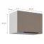 Konyhaszekrény Aria-Ta/Wh Anti Fingerprint 50gu-36 1f,2