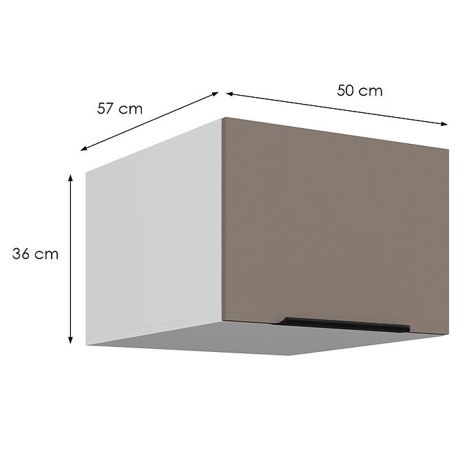 Konyhaszekrény Aria-Ta/Wh Anti Fingerprint 50 Nagu-36 1f