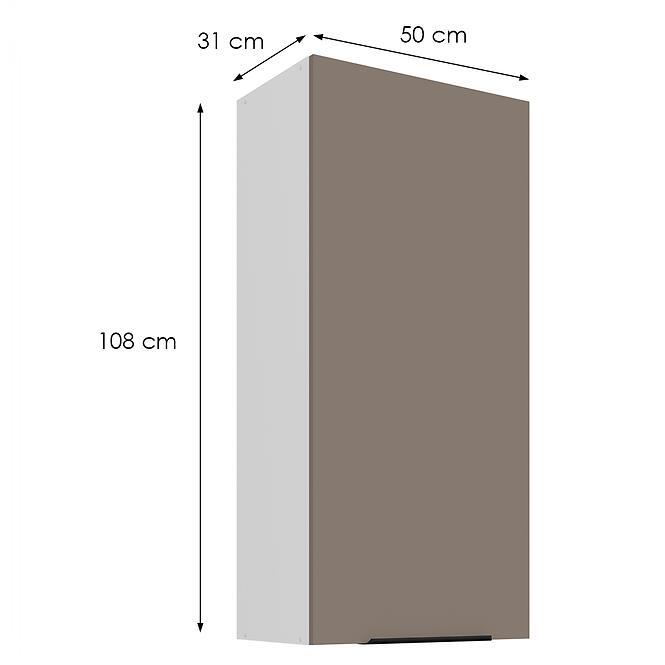 Konyhaszekrény Aria-Ta/Wh Anti Fingerprint 50g-108 1f
