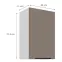Konyhaszekrény Aria-Ta/Wh Anti Fingerprint 45g-72 1f,2