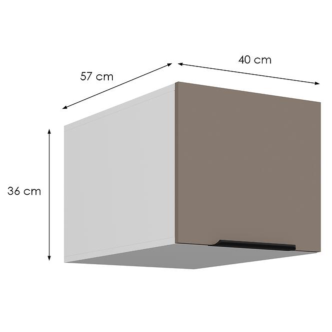 Konyhaszekrény Aria-Ta/Wh Anti Fingerprint 40 Nagu-36 1f
