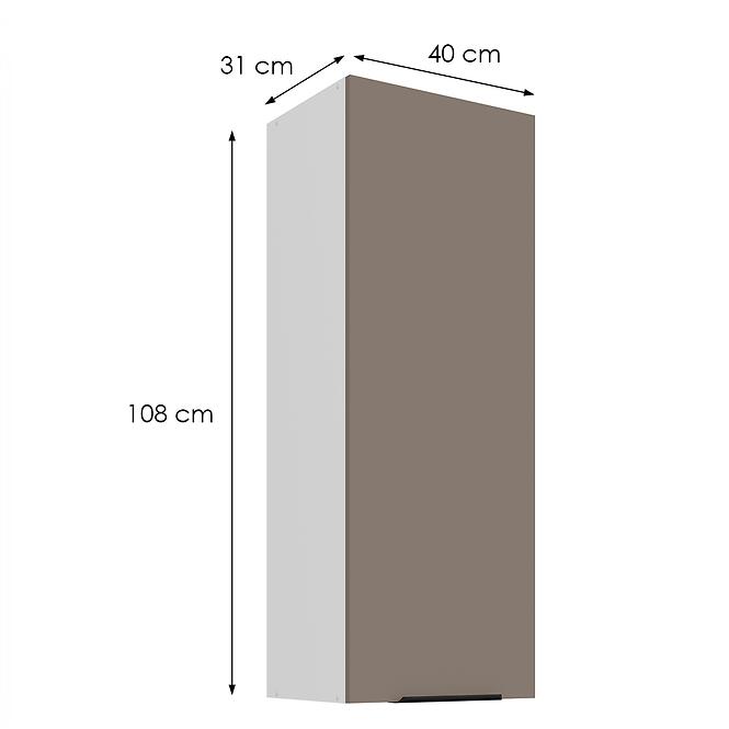 Konyhaszekrény Aria-Ta/Wh Anti Fingerprint 40g-108 1f,2
