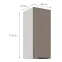 Konyhaszekrény Aria-Ta/Wh Anti Fingerprint 30g-72 1f,2