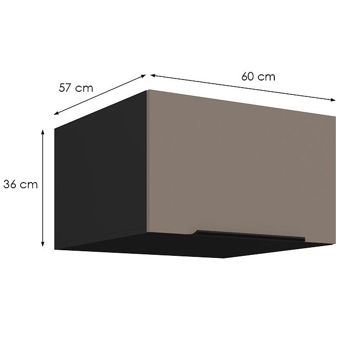 Konyhaszekrény Aria-Ta/Bl Anti Fingerprint 60 Nagu-36 1f,2