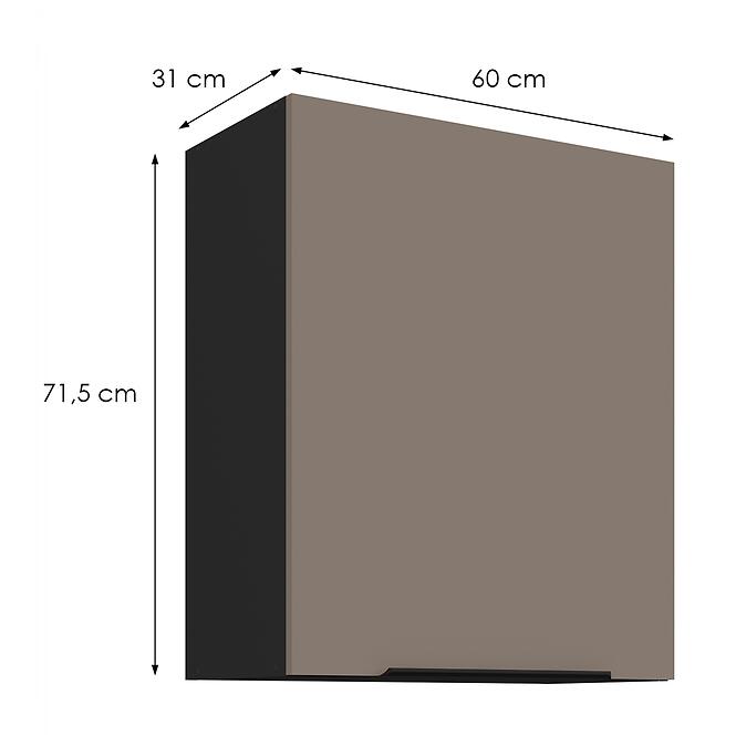 Konyhaszekrény Aria-Ta/Bl Anti Fingerprint 60g-72 1f