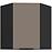 Konyhaszekrény Aria-Ta/Bl Anti Fingerprint 60x60 Gn-72 1f (45°)