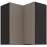 Konyhaszekrény Aria-Ta/Bl Anti Fingerprint 60x60 Gn-72 2f (90°)