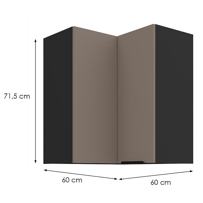 Konyhaszekrény Aria-Ta/Bl Anti Fingerprint 60x60 Gn-72 2f (90°)