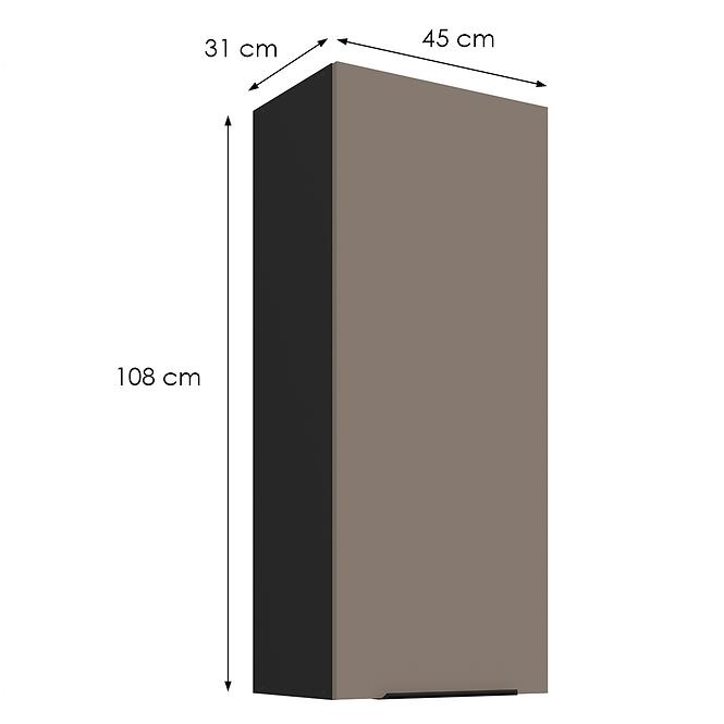 Konyhaszekrény Aria-Ta/Bl Anti Fingerprint 45g-108 1f