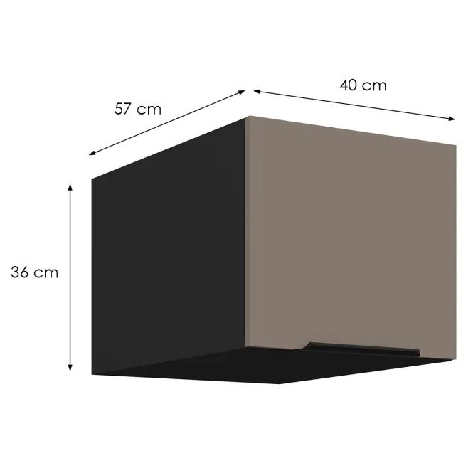 Konyhaszekrény Aria-Ta/Bl Anti Fingerprint 40 Nagu-36 1f