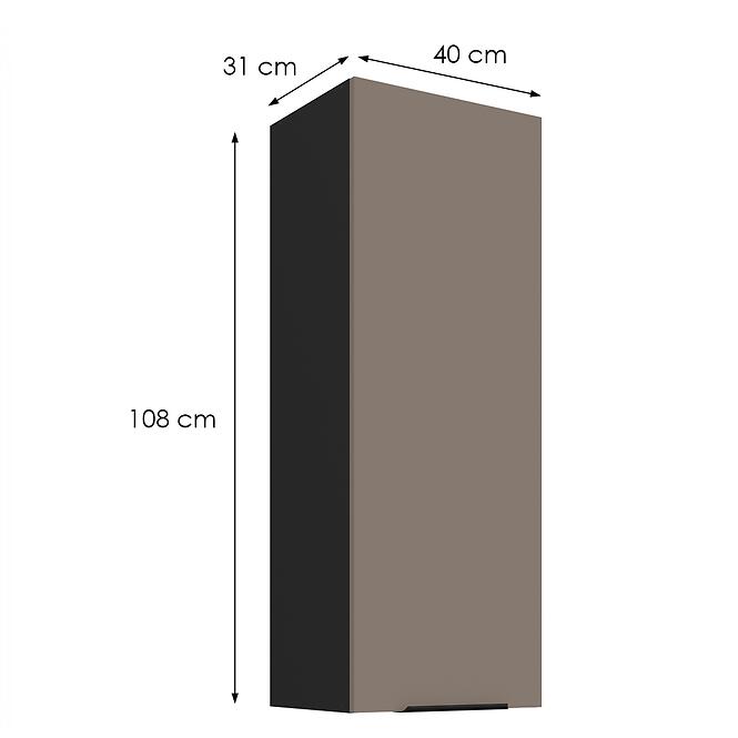 Konyhaszekrény Aria-Ta/Bl Anti Fingerprint 40g-108 1f,2