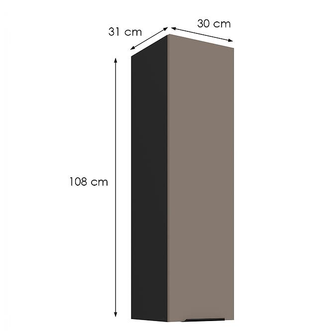 Konyhaszekrény Aria-Ta/Bl Anti Fingerprint 30g-108 1f