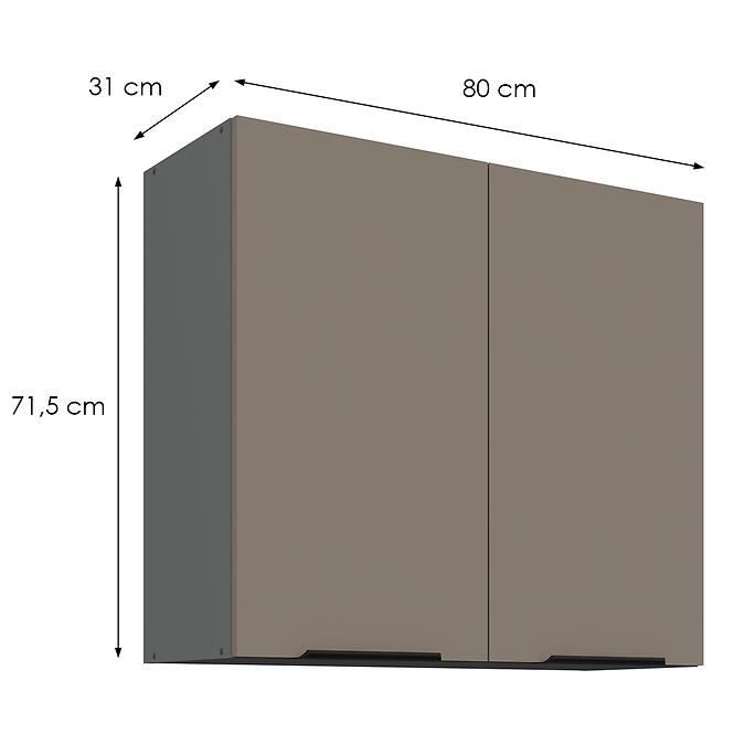 Konyhaszekrény Aria-Ta/Ant Anti Fingerprint 80g-72 2f