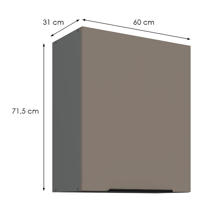 Konyhaszekrény Aria-Ta/Ant Anti Fingerprint 60g-72 1f