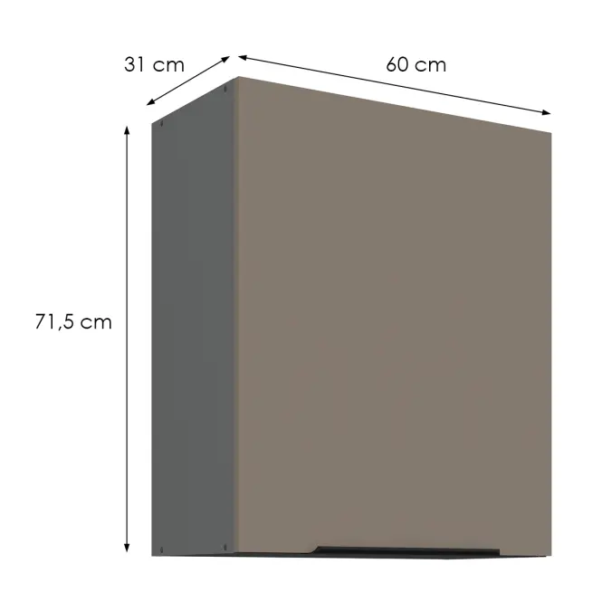 Konyhaszekrény Aria-Ta/Ant Anti Fingerprint 60g-72 1f,2