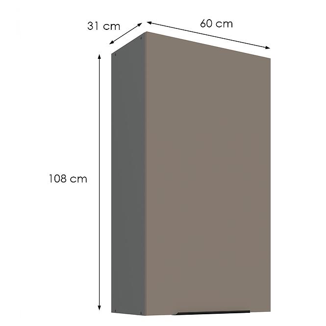 Konyhaszekrény Aria-Ta/Ant Anti Fingerprint 60g-108 1f